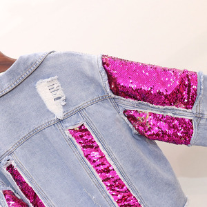 Custom Fashion Coat Women <strong>Sequin</strong> Design <strong>Plus</strong> <strong>Size</strong> Denim <strong>Jacket</strong> for Womens/womens Puffer <strong>Jacket</strong>/sequined <strong>Jacket</strong> - Product Image 6