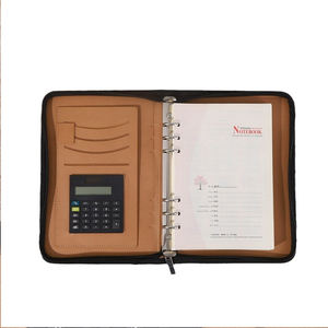 Oem ODM Hỗ trợ đa chức năng PU Kinh Doanh quản lý thư mục zippered ngăn có thể tháo rời máy tính xách tay văn phòng tập tin với máy tính - Product Image 6