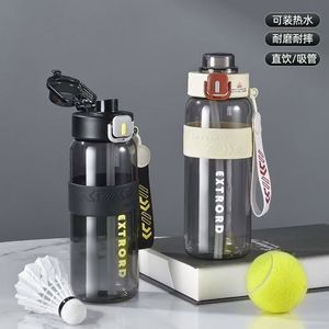 ExtroRD Sports Water Bottle 800Ml Food Grade Pc Dual Drink With Strap For Outdoor Fitness Students - Product Image 2