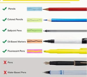 Blocs-notes adhésifs transparents en plastique PET résistant, numérotés de 0 à 9, pour étudiants, avec motif croisé - Product Image 6