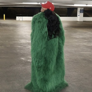 Mantel bulu Mongolian asli grosir jaket bulu musim dingin kustom mantel bulu panjang tebal wanita - Product Image 4