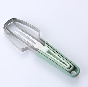 3-in-1 Stainless Steel Manual Watermelon <b>Cutter</b> Slicer Tool Eco-Friendly Multi-Functional Household Fruit Splitter - Product Image 1