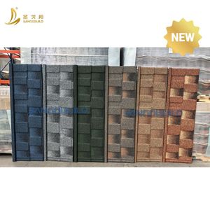 Vật liệu xây dựng Nam Phi đầy màu sắc lợp Harvey gạch 0.4mm Độ dày đá tráng nhôm kẽm kim loại tấm lợp - Product Image 6