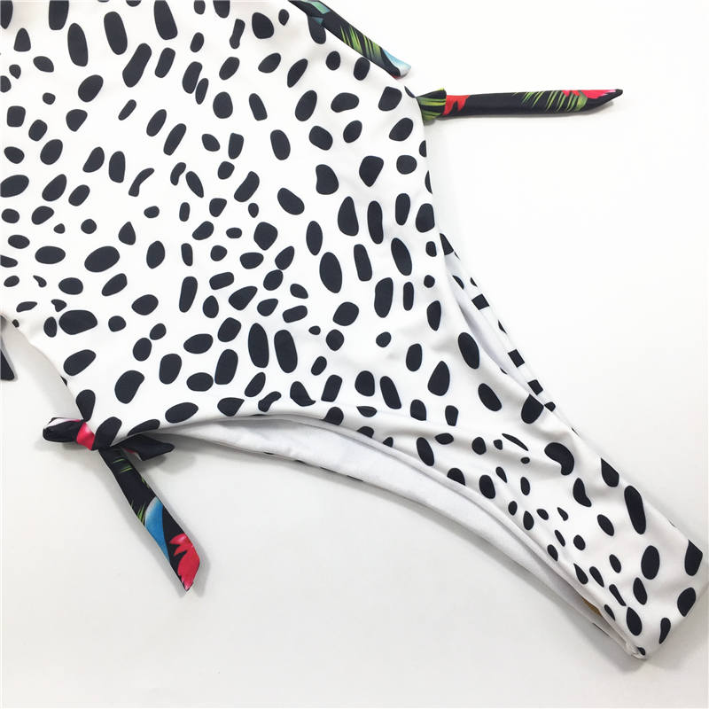 One-piece swimsuit wild leopard printed swimsuit custom swimwear sexy bikini