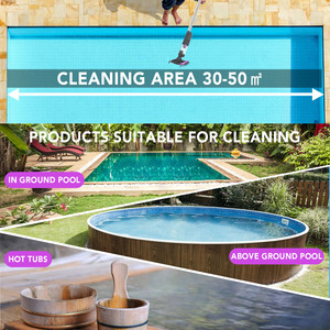 Aspirador de <span class=keywords><strong>piscina</strong></span> de mano eléctrico personalizado 80Pro, aspiradora automática de hojas de <span class=keywords><strong>piscina</strong></span>, <span class=keywords><strong>barredora</strong></span> con Cepillo deslizante - Product Image 4