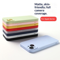 Coque en TPU souple couleur bonbon pour iPhone 16 14 15 Pro Plus 13 12 11 Pro Max 8 XR X XS SE 2022, coque de téléphone en silicone antichoc, fundas