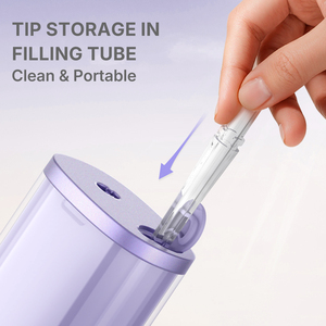 Tùy chỉnh Irrigator Miệng nhựa IPX7 sạc không dây màu tím xách tay không dây điện sạch hơn nước gia đình chọn Flosser - Product Image 4