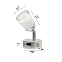 Lampe de lecture flexible 12 V pour camping-car, bateau, chevet, projecteur de lit, camping-car, remorque, camion, motorhome, lampe de lecture LED 12 V