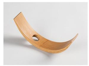Porte-bouteilles en bambou naturel, support de présentation minimaliste pour comptoir, <span class=keywords><strong>cave</strong></span> à <span class=keywords><strong>vin</strong></span> décorative et ornement de club - Product Image 6