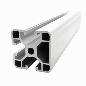 โครงอะลูมิเนียมโปรไฟล์ 4040N1 6063-T5 อัลลอยด์เคลือบเงินออกไซด์ สำหรับงานอุตสาหกรรม - Product Image 1