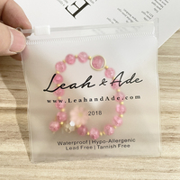 Bajo MOQ pequeño lindo PVC logotipo personalizado bolsa de embalaje Zip Lock paquete bolsas para pequeñas empresas