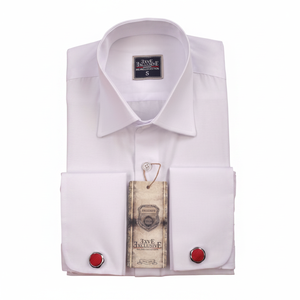 Boîte cadeau en acrylique blanc, ensemble de chemise à cravate, ensemble de chemise à boutons français, boîte cadeau - Product Image 2