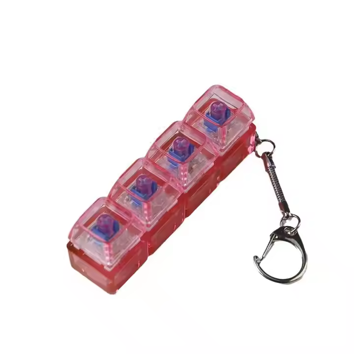 Plastic Keychain Stress Reliever, 3D Mechanical Keyboard Switch
