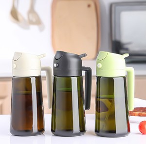 厚肉キッチンオイルディスペンサー-2-in-1プール & スプレーミストボトル、非ドリップデザインクッキング & サラダドレッシング - Product Image 1