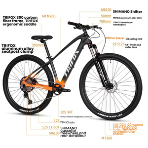 Tr | <span class=keywords><strong>Bicicleta</strong></span> <span class=keywords><strong>de</strong></span> Montaña ifox con Cuadro <span class=keywords><strong>de</strong></span> Carbono, Cambio <span class=keywords><strong>de</strong></span> Marchas y <span class=keywords><strong>Cassette</strong></span> <span class=keywords><strong>de</strong></span> 12 Velocidades para Alto Rendimiento - Product Image 3