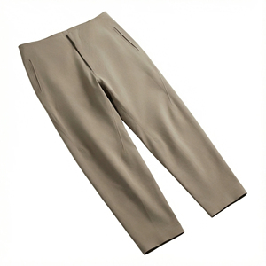 <b>Men's</b> Navy Blue Formal Trousers High Waist Straight Fit Anti-Wrinkle Polyester Worsted Fabric Autumn Wear - Product Image 5