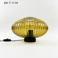 Lampe de table en verre créative de haute qualité, design nordique, pour salon, chambre à coucher, chevet, éclairage moderne, simple et décoratif