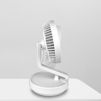 Ventilateur de bureau sur pied en plastique à circulation d'air, écoénergétique, rechargeable par USB, mini, pour usage extérieur, design pliable, ventilateur de refroidissement