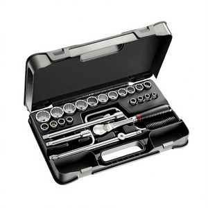 Jeu de douilles de 607 1/2 pouces avec cliquet et rallonges pour réparation automobile - Product Image 2