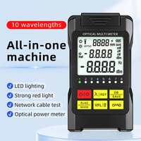 Medidor de Potencia Óptica Portátil 3 en 1, Localizador Visual de Fallas VFL de 10mW, Conector FC, Probador de Cables de Red 5G FTTH, Herramientas de Fibra Óptica