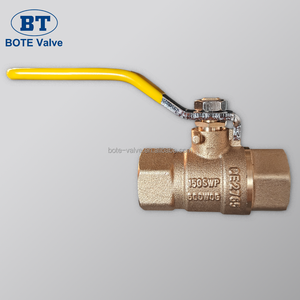 Vanne à bille manuelle en laiton pleine passante BOTE 600WOG pour gaz et eau, filetage BSP, personnalisable OEM - Product Image 4