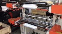 Machine de fabrication de sacs à ordures et de sacs à gilet entièrement automatique à double ligne, largeur 600/700/800 mm, contrôlée par PLC