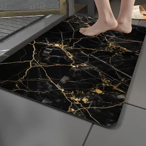 wholesale Anti slip quick dry absorbent diatomaceous earth shower floor rug bathroom mat non slip bath mat