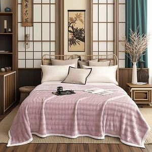 Luxury Modern Knitted Printed Flannel <b>Blanket</b> Breathable Skin-Friendly Eco-Friendly for Travel and All-Season Bedding & Decor - Product Image 5