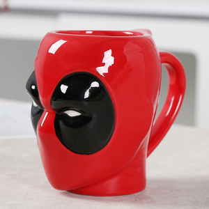 Taza de Cerámica de los Vengadores, Taza de Café de Superman, <span class=keywords><strong>Thor</strong></span>, Iron Man, Spider-Man <span class=keywords><strong>y</strong></span> Batman, con Diseño de Héroes, Sin Tapa - Product Image 4