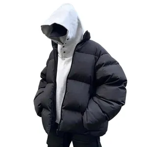 ओएम आउटडोर उच्च गुणवत्ता वाली quilटेड शीतकालीन जैकेट पुरुषों और आकार मोटे बुलबुला पुरुषों के कोट