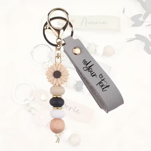 Colgante de mosquetón personalizado para llavero, collar de cuentas de aleación, colgante para bolso, pulsera, llavero para bolso - Product Image 6