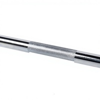 Barre droite de musculation de haute qualité avec moletage central pour équipement de gym, squats, exercices de musculation et développé couché avec haltères