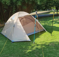 Tente professionnelle d'extérieur à poteaux en aluminium |   Tente pour 3-4 personnes |   Tente imperméable 4 saisons pour l'alpinisme, le camping et la pêche