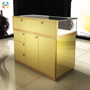 <span class=keywords><strong>Armoire</strong></span> de rangement multifonctionnelle haut de gamme, <span class=keywords><strong>vitrine</strong></span> à bijoux avec porte coulissante en verre trempé, éclairage LED, robuste - Product Image 2