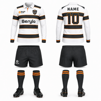 Camiseta de Rugby Personalizada para Clubes, Unisex, Sublimada, de Secado Rápido, Absorbe la Humedad, Logotipo Personalizado, Ropa de Equipo, Venta al Por Mayor, Fabricante OEM