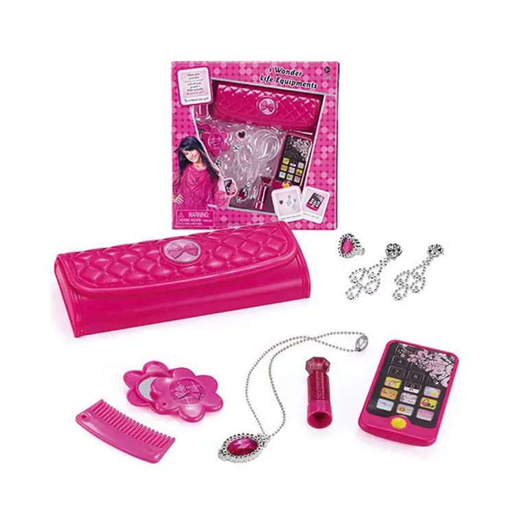 Portemonnee Telefoon Sieraden Speelgoed Schoonheidssalon Set Meisjes Kid Peut Play Speelgoed Voor Meisjes Kids