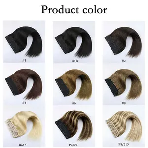 ต่อผมแบบคลิปหนีบ 100% ผมแท้บราซิลแบบชิ้นเดียว ผมตรงธรรมชาติ เกรด Remy  แบบไร้รอยต่อ มองไม่เห็นรอยต่อ ต่อผมแบบคลิปหนีบชิ้นเดียว - Product Image 6