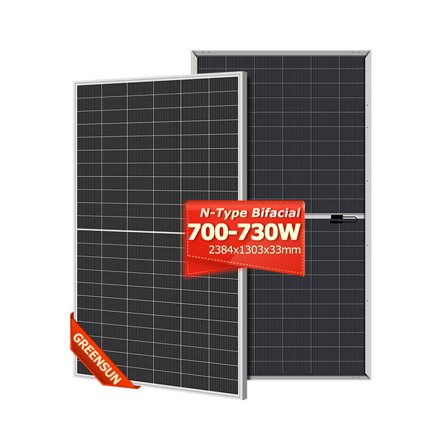 High Efficiency Solar Panel Solar Module 700W 730W Half Cut 18BB Mono Solar Panels