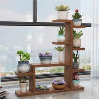 Étagère en bois pour plantes, fait sur mesure, plusieurs pots, accessoire de jardin et d'extérieur, salon, balcon