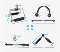 Accessoires de musculation pour traction latérale, système de poulie de levage, machine à câble double, barre de traction pour triceps