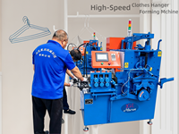 Machine de fabrication de cintres en plastique revêtu pour usine de cintres - Modèle haute vitesse