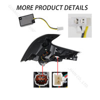 SINDAR Feux Arrières RGB pour Nissan 370z 2008-2019, Ensemble de Feux LED à Projecteur Amélioré et Modifié, Accessoires de Feux Arrières 2010 2011
