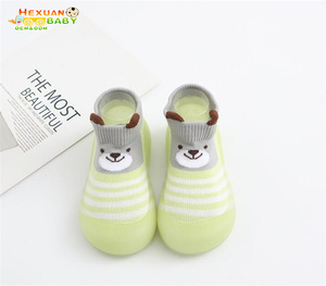 Scuola materna all'ingrosso infantile del bambino del bambino nitted scarpe in azioni simpatici animali del fumetto morbido in gomma anti-scivolo per bambini calzino scarpe - Product Image 5