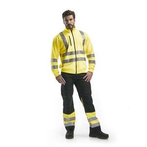 BLAKLADER - 156418119933C56 Hi-Vis <b>trousers</b> <b>Black</b>/Yellow - EAN 7330509401842 HI-VIS <b>WORKWEAR</b> - Product Image 3