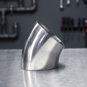 Coude de tuyau d'échappement en acier inoxydable 304, courbure à 45 degrés, tube d'échappement automobile, vente en gros d'usine - Product Image 2