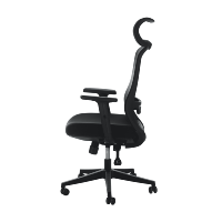 Chaise de direction moderne en maille de haute qualité pour cadres, avec accoudoirs pour bureaux à domicile, idéale pour les réunions et l'utilisation avec un ordinateur