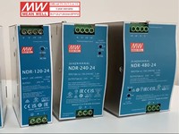 Alimentation électrique AC/DC industrielle Meanwell économique et compacte NDR-480-48 480W 48V à sortie unique sur rail DIN avec garantie de 3 ans