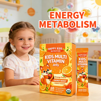 Multivitamines en gelée pour enfants, favorise une croissance saine, renforce l'immunité, saveur fruitée délicieuse, facile à mâcher pour les enfants
