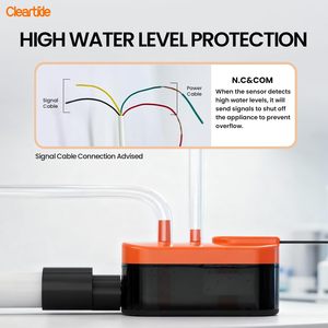 Pompe à condensats Cleartide Mini Split HVAC, 110V/240V AC, pour l'évacuation des condensats des climatiseurs, des fours et des déshumidificateurs - Product Image 5