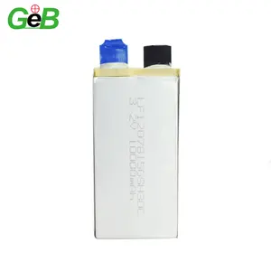 GEB Baterai Lithium 12078156 3.2V 10000Mah Baterai Lifepo4 10Ah 30C 1278156 Sel Daya Tingkat C Lithium Besi Fosfat